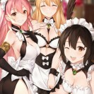 Пёстрый, развратный хентай!