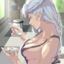 Пёстрый, развратный хентай!