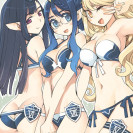 Милые развратницы скачут на огромных дилдо, или сношаются с монстрами!